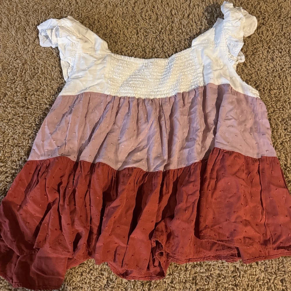 Colorblock Ruffle Sleeve Top - Picture 3 of 3